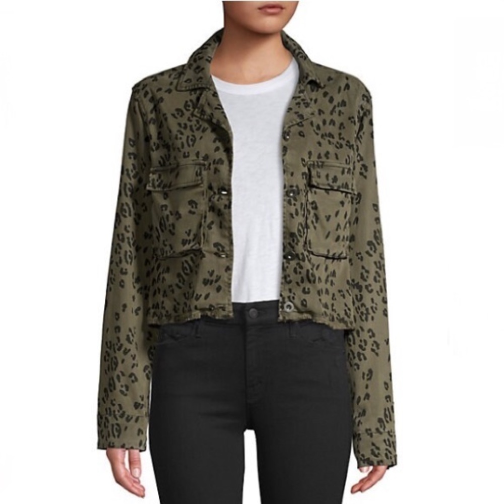 Bella Dahl Leopard Print Cropped Jacket